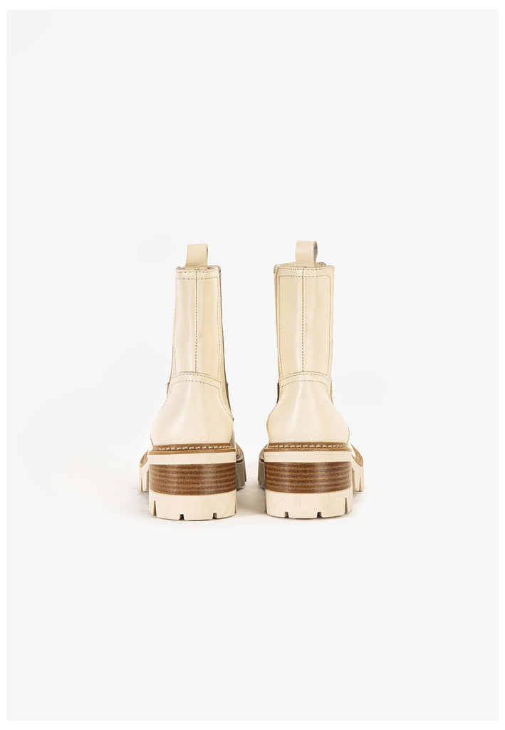 Inuovo Stiefelette Leder Crema