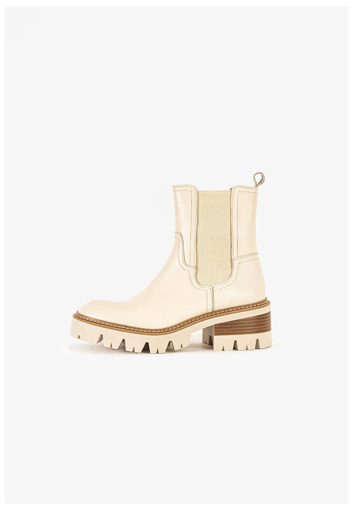 Inuovo Stiefelette Leder Crema