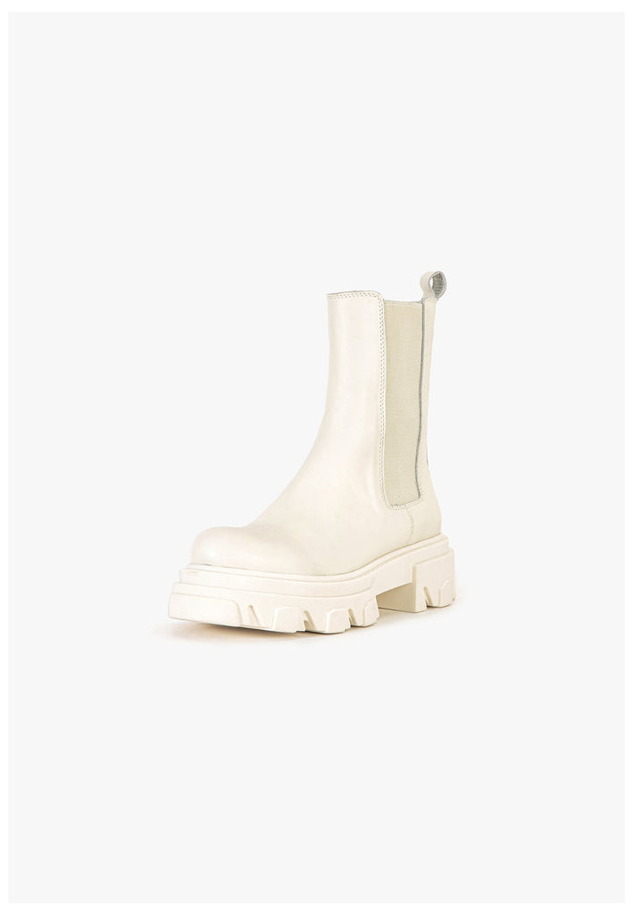 Inuovo Stiefelette Leder Creme