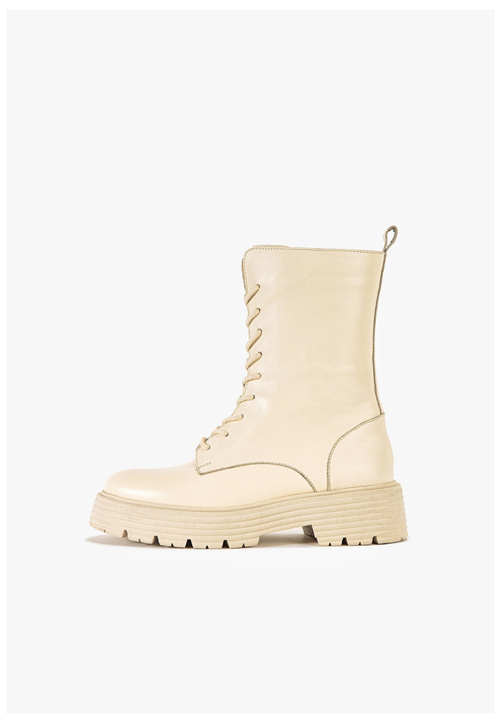 Inuovo Stiefelette Leder Creme
