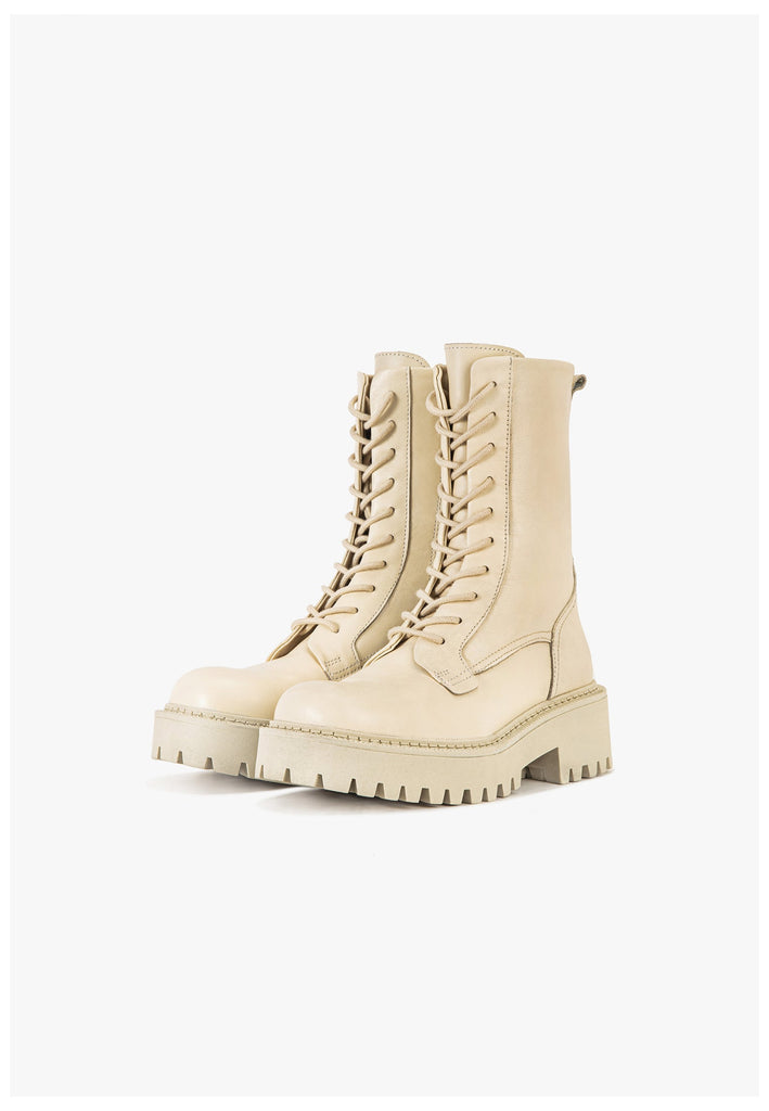 Inuovo Stiefelette Leder Creme