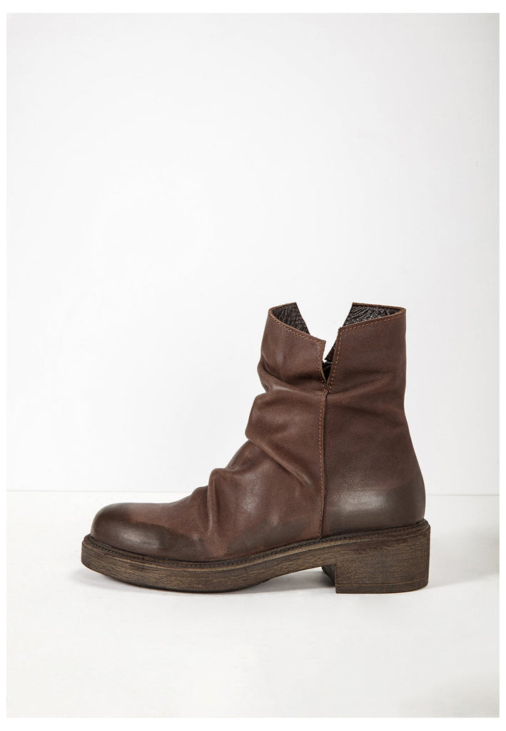 Inuovo Stiefelette Leder Dunkelbraun