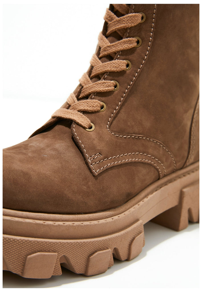 Inuovo Stiefelette Leder Dunkelbraun