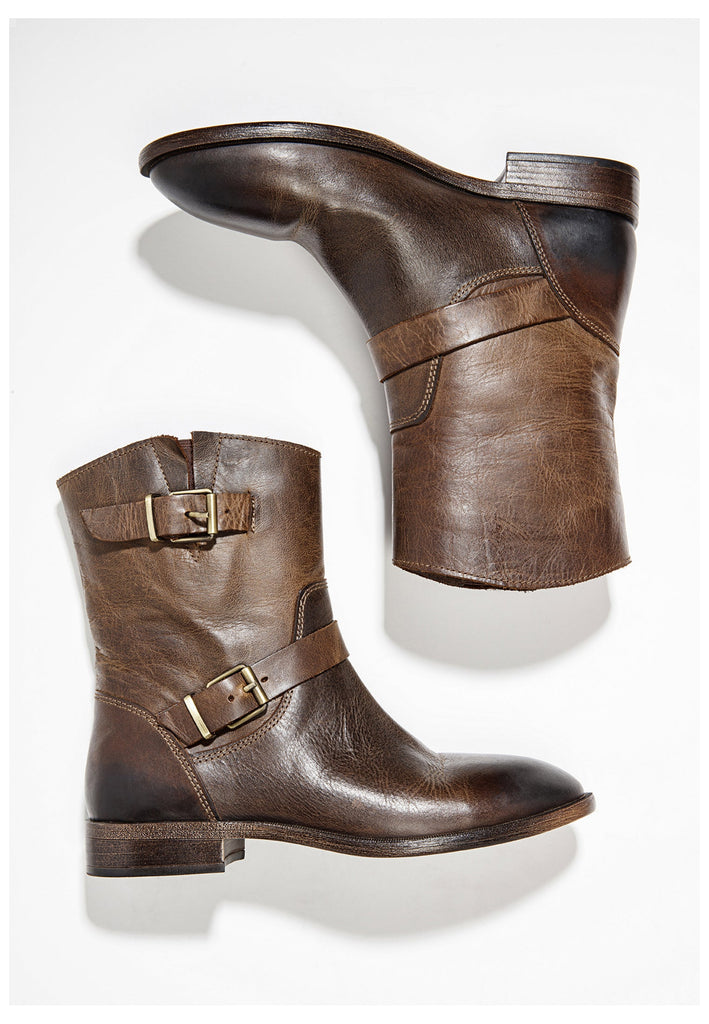 Inuovo Stiefelette Leder Dunkelbraun