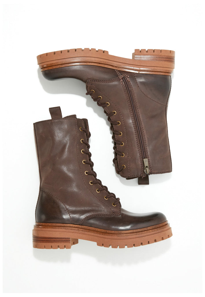 Inuovo Stiefelette Leder Dunkelbraun