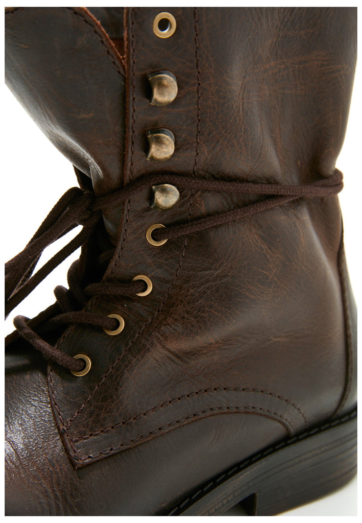 Inuovo Stiefelette Leder Dunkelbraun