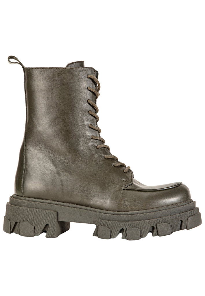 Inuovo Stiefelette Leder Dunkelgrün