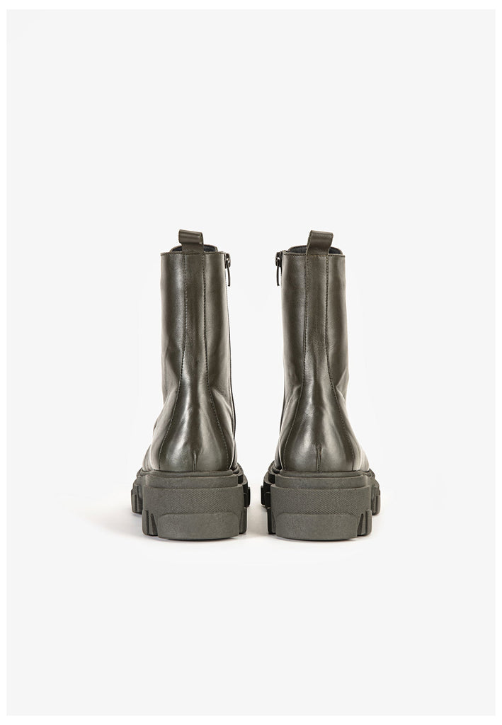 Inuovo Stiefelette Leder Dunkelgrün