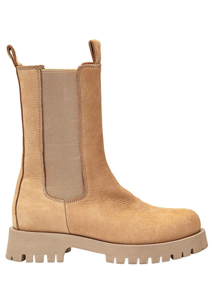 Inuovo Stiefelette Leder Hellbraun