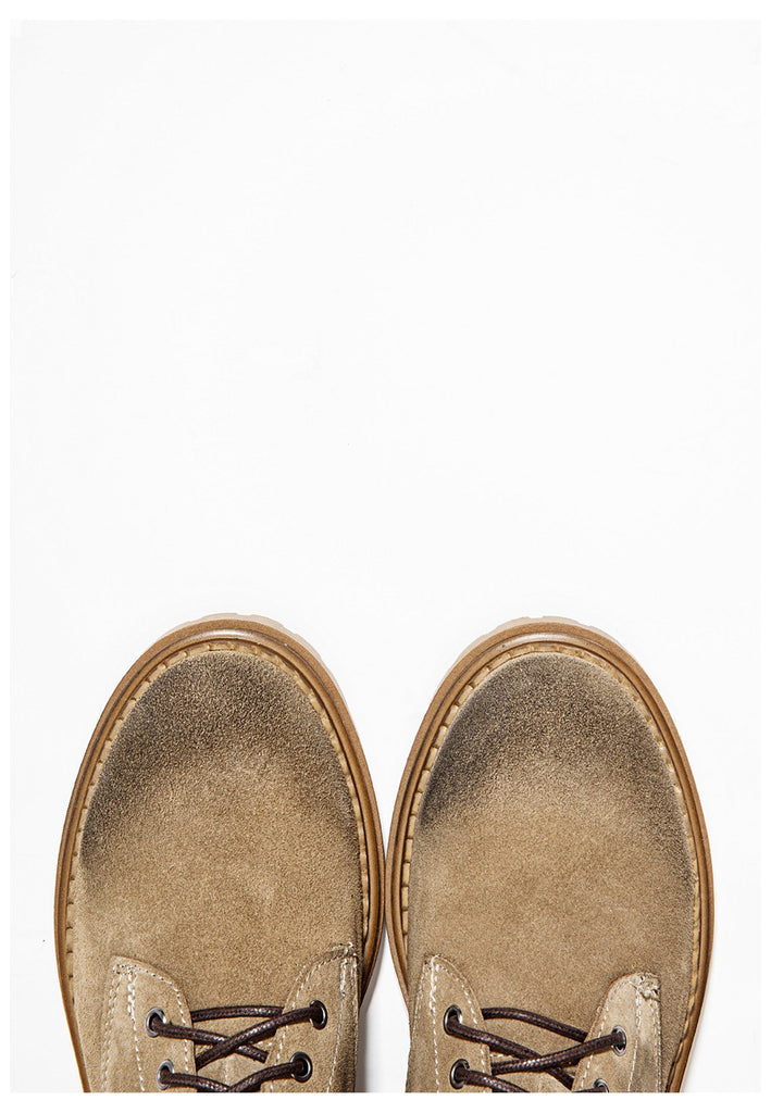 Inuovo Stiefelette Leder Hellbraun