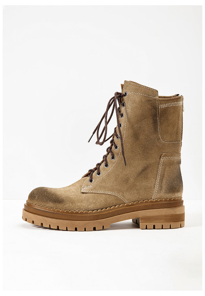 Inuovo Stiefelette Leder Hellbraun