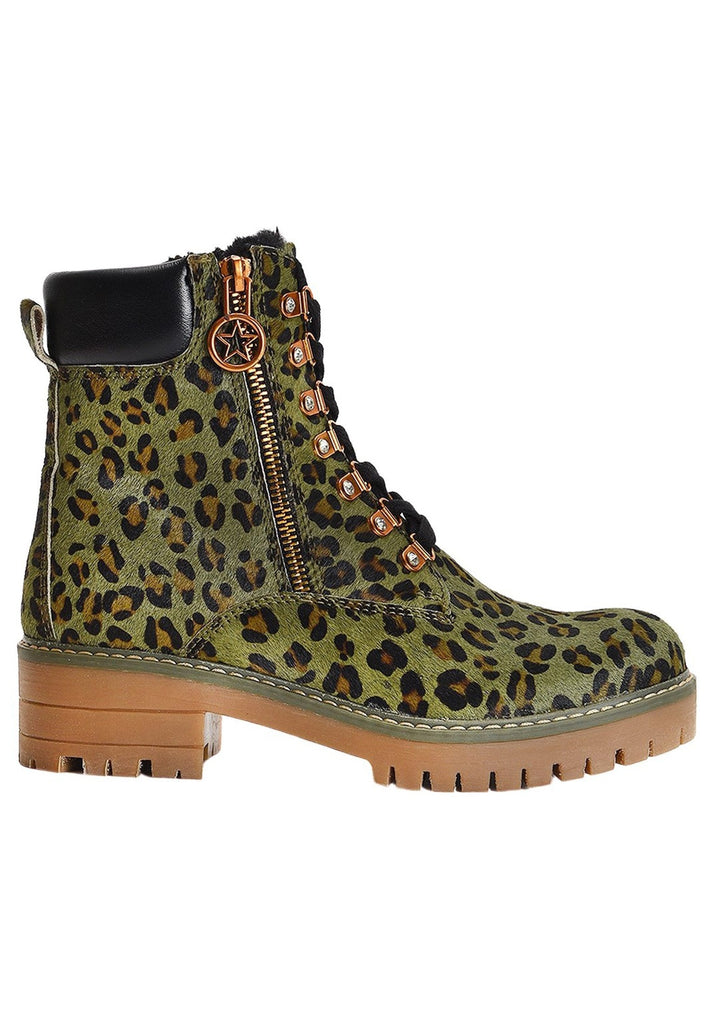 Inuovo Stiefelette Leder Khaki