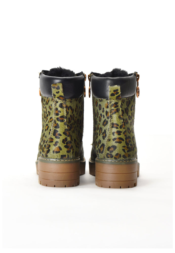 Inuovo Stiefelette Leder Khaki