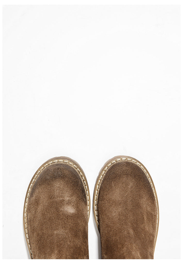 Inuovo Stiefelette Leder Mittelbraun