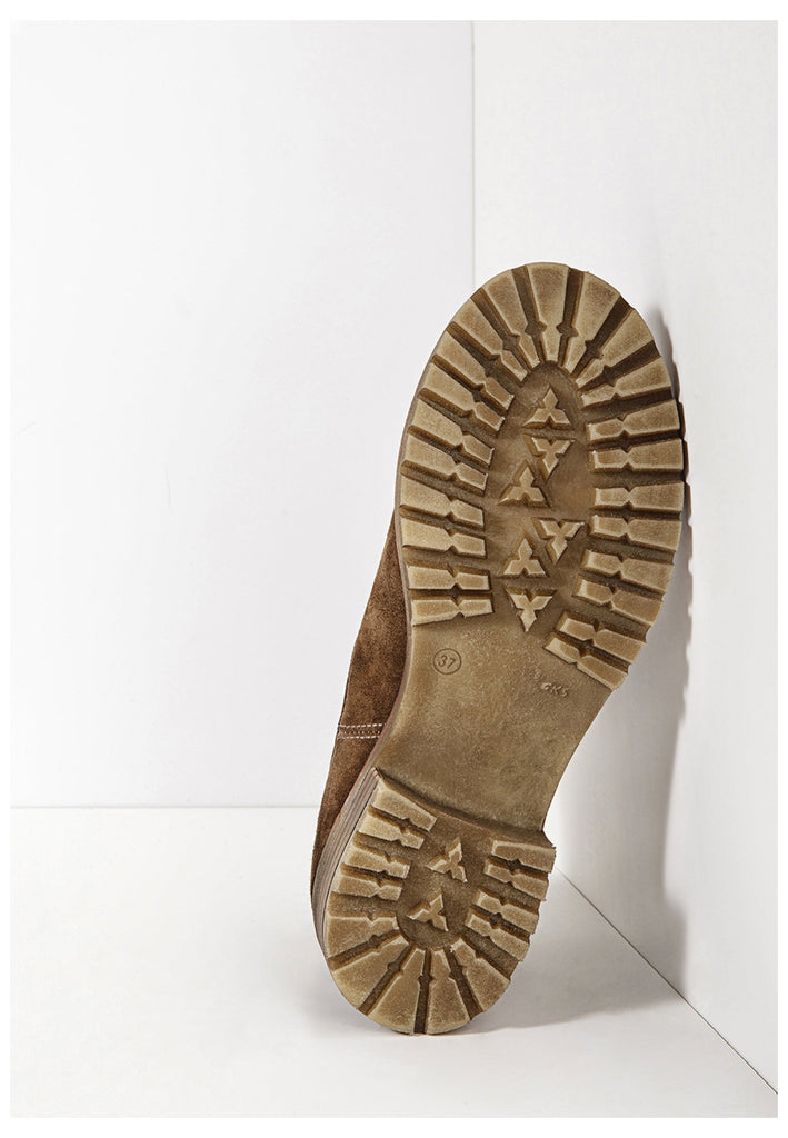 Inuovo Stiefelette Leder Mittelbraun