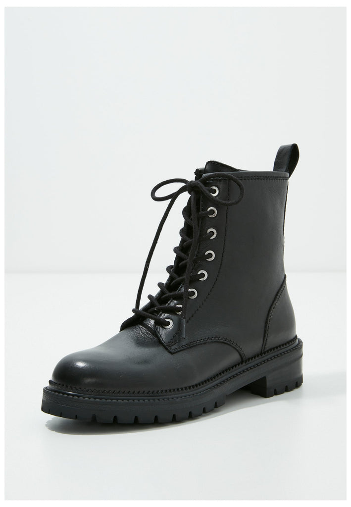 Inuovo Stiefelette Leder Schwarz