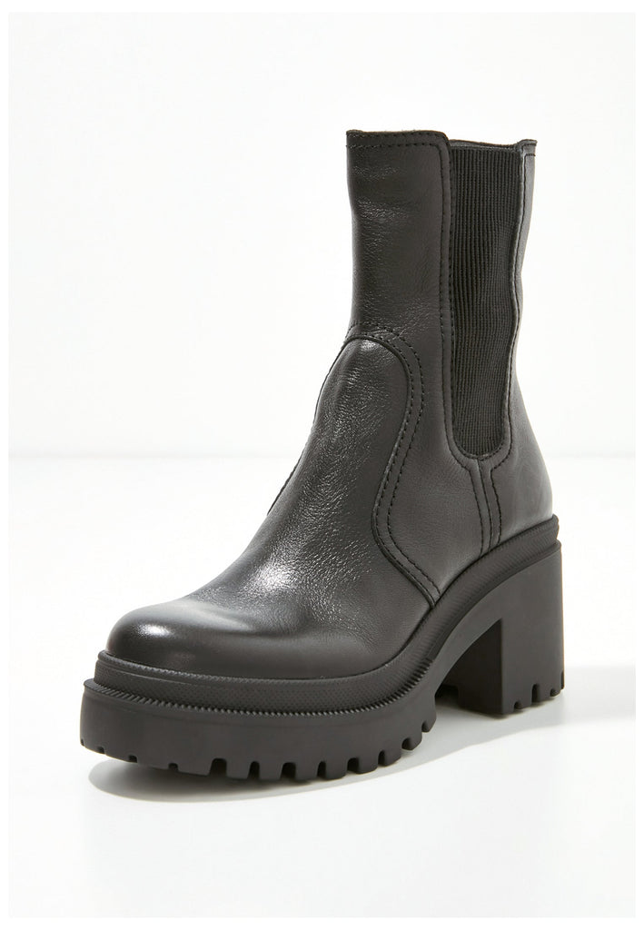 Inuovo Stiefelette Leder Schwarz