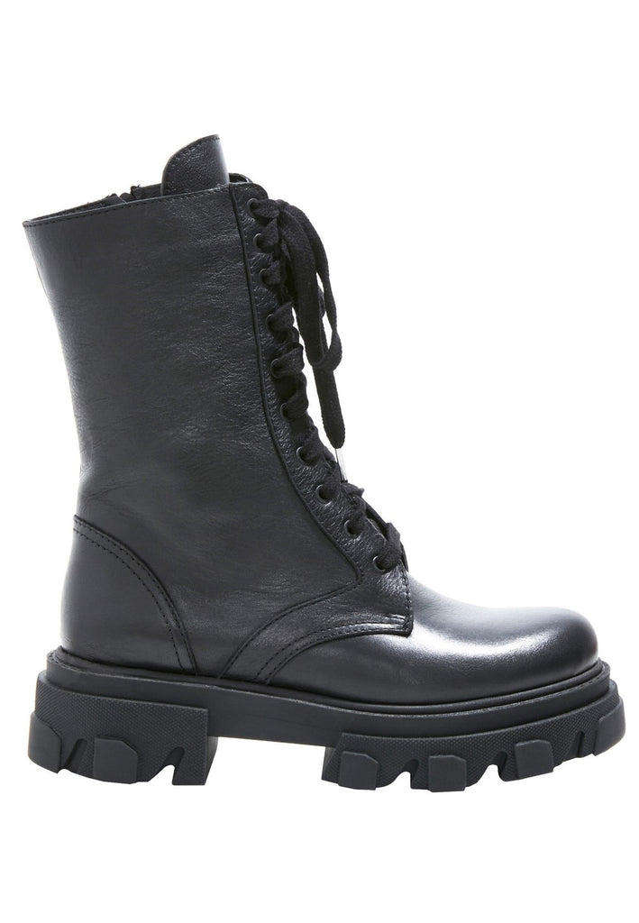 Inuovo Stiefelette Leder Schwarz