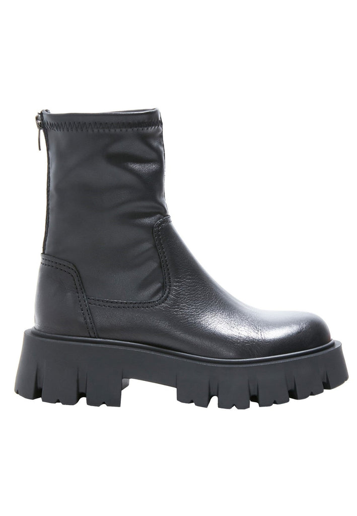 Inuovo Stiefelette Leder Schwarz