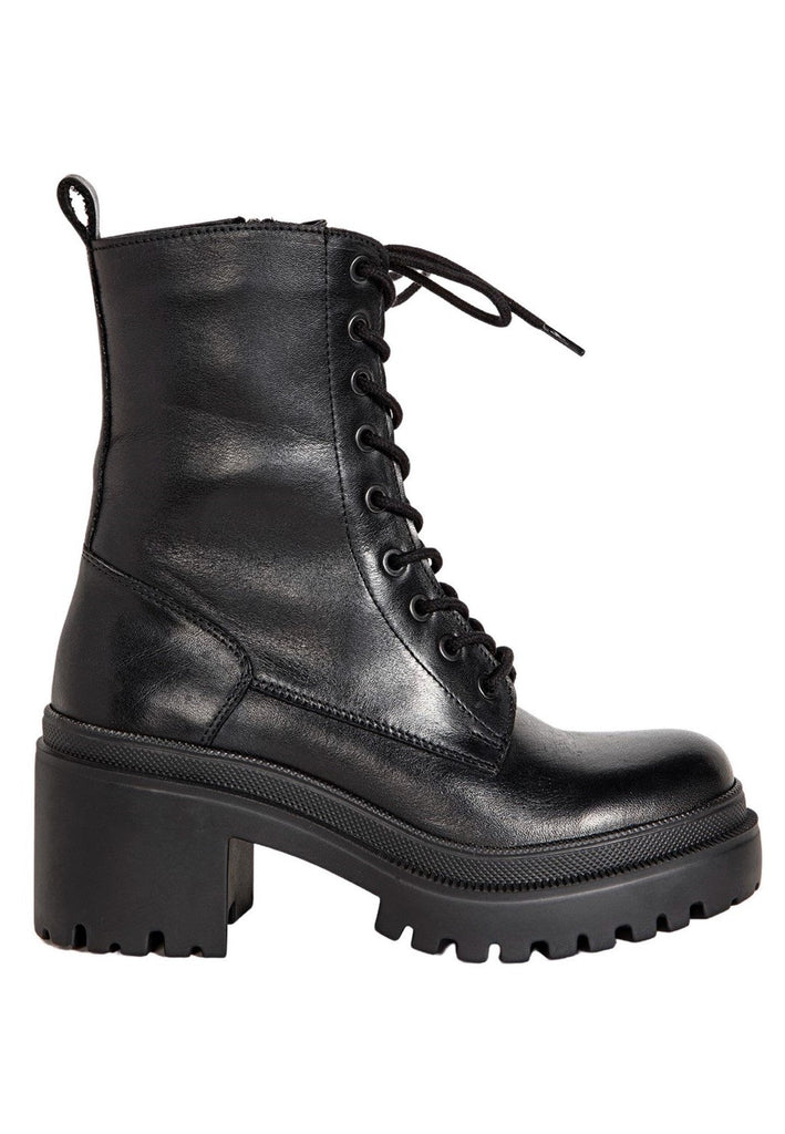 Inuovo Stiefelette Leder Schwarz