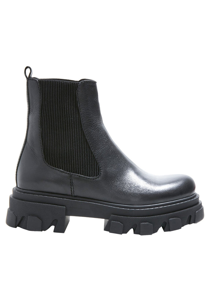 Inuovo Stiefelette Leder Schwarz
