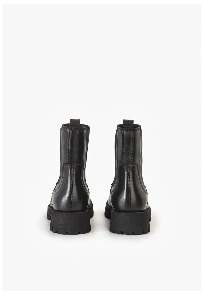 Inuovo Stiefelette Leder Schwarz