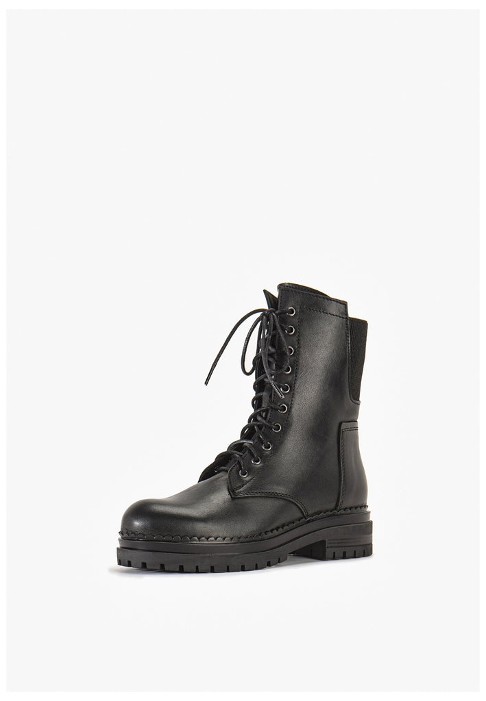 Inuovo Stiefelette Leder Schwarz