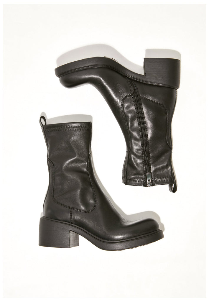 Inuovo Stiefelette Leder Schwarz