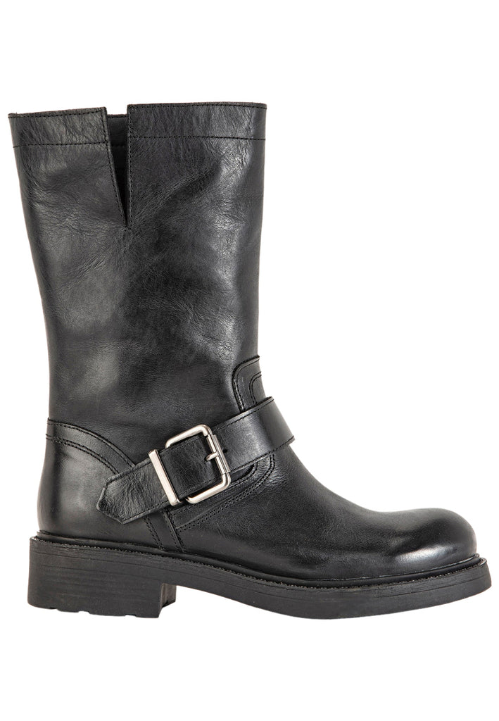 Inuovo Stiefelette Leder Schwarz