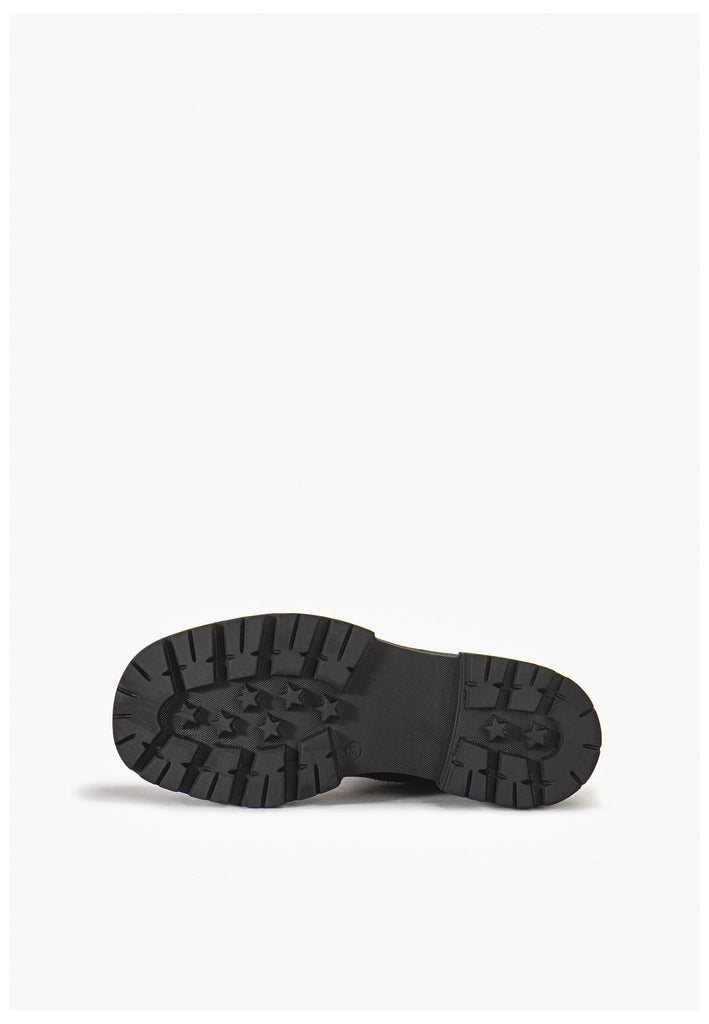 Inuovo Stiefelette Leder Schwarz