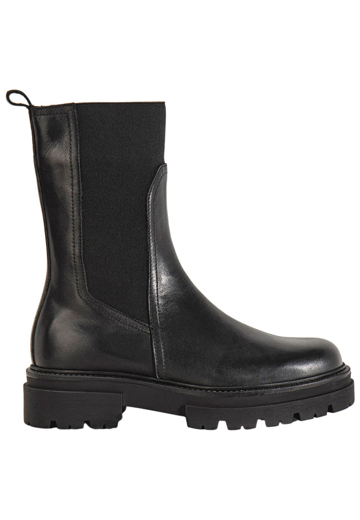 Inuovo Stiefelette Leder Schwarz