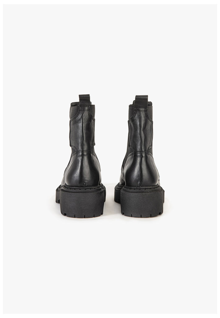 Inuovo Stiefelette Leder Schwarz