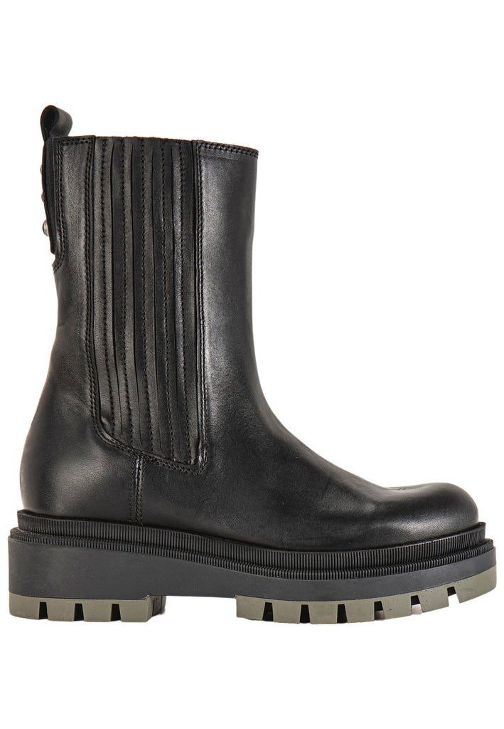 Inuovo Stiefelette Leder Schwarz
