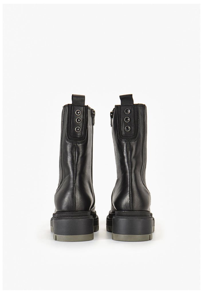 Inuovo Stiefelette Leder Schwarz