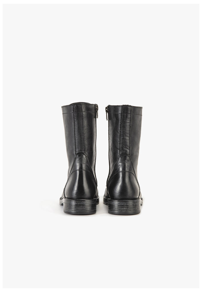 Inuovo Stiefelette Leder Schwarz