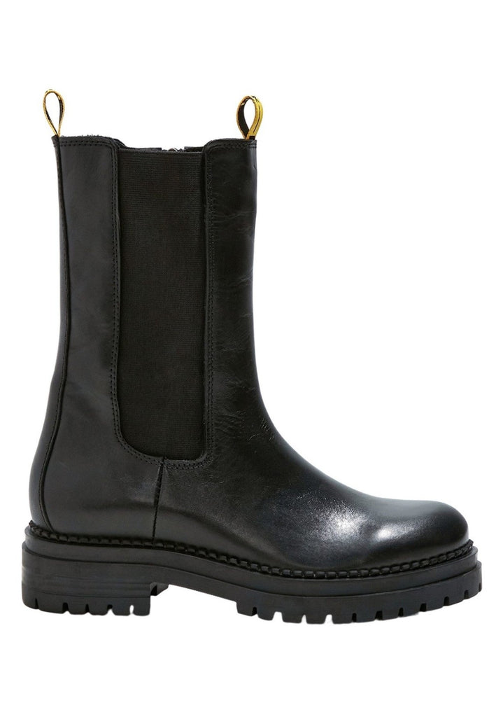 Inuovo Stiefelette Leder Schwarz
