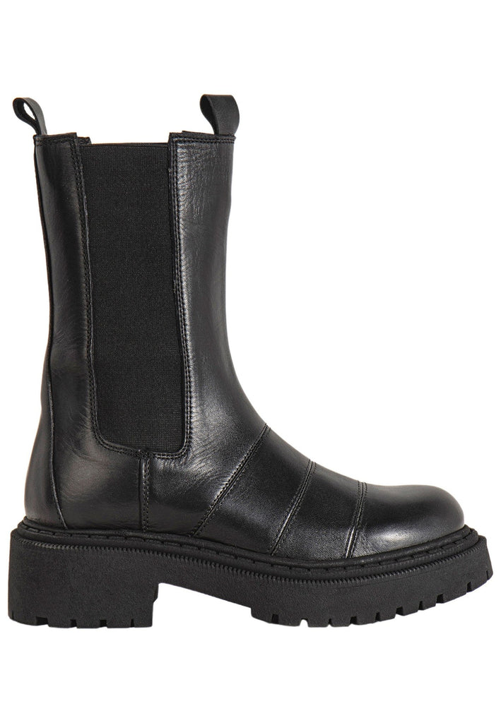 Inuovo Stiefelette Leder Schwarz