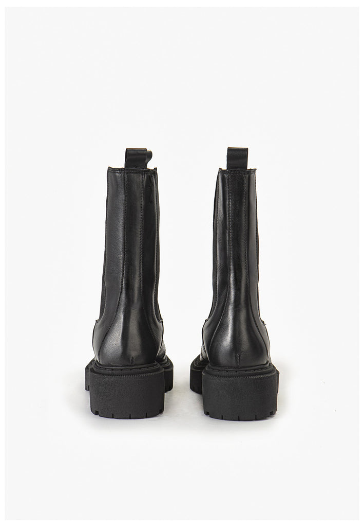 Inuovo Stiefelette Leder Schwarz