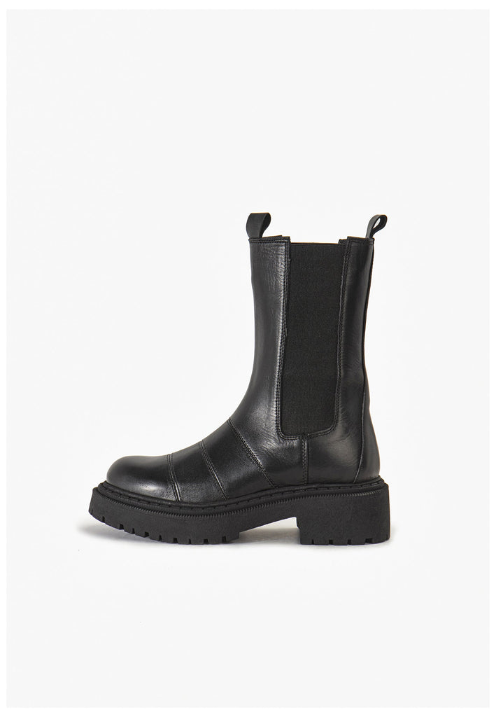 Inuovo Stiefelette Leder Schwarz