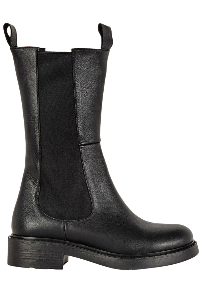 Inuovo Stiefelette Leder Schwarz
