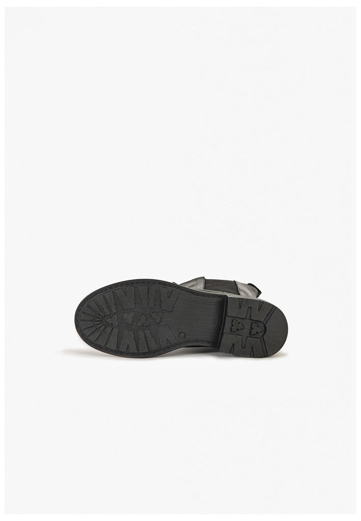 Inuovo Stiefelette Leder Schwarz