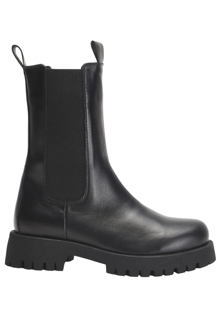 Inuovo Stiefelette Leder Schwarz