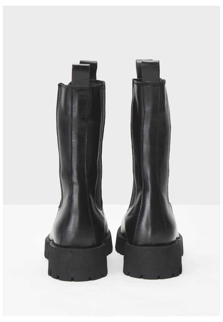 Inuovo Stiefelette Leder Schwarz