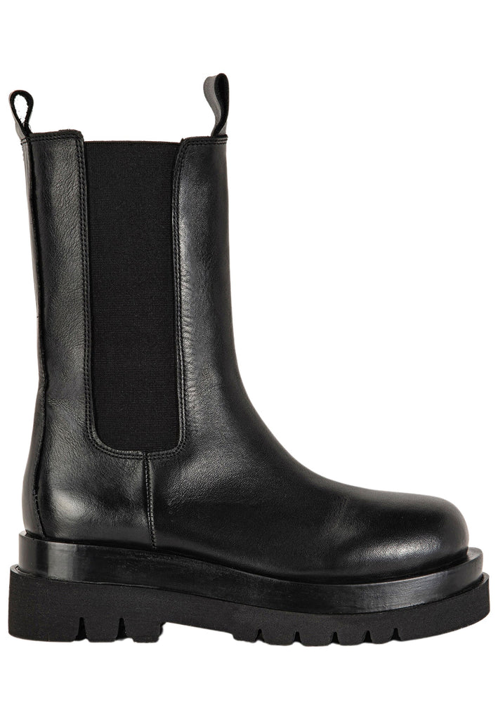 Inuovo Stiefelette Leder Schwarz