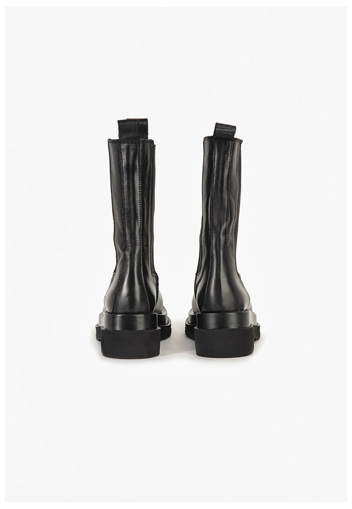 Inuovo Stiefelette Leder Schwarz