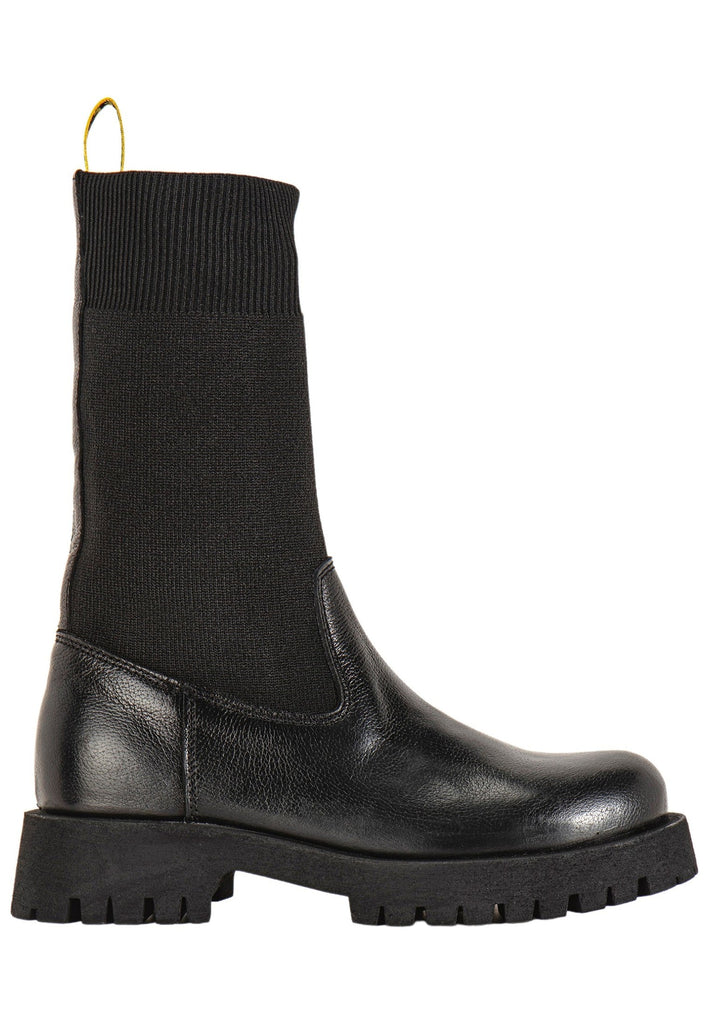 Inuovo Stiefelette Leder Schwarz