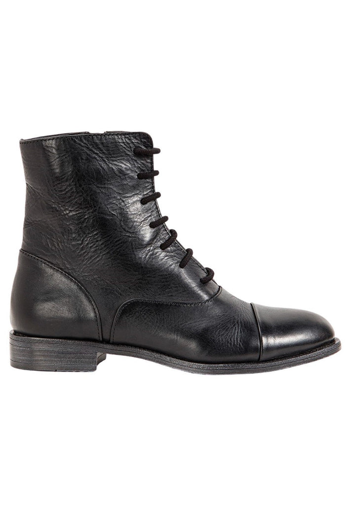 Inuovo Stiefelette Leder Schwarz