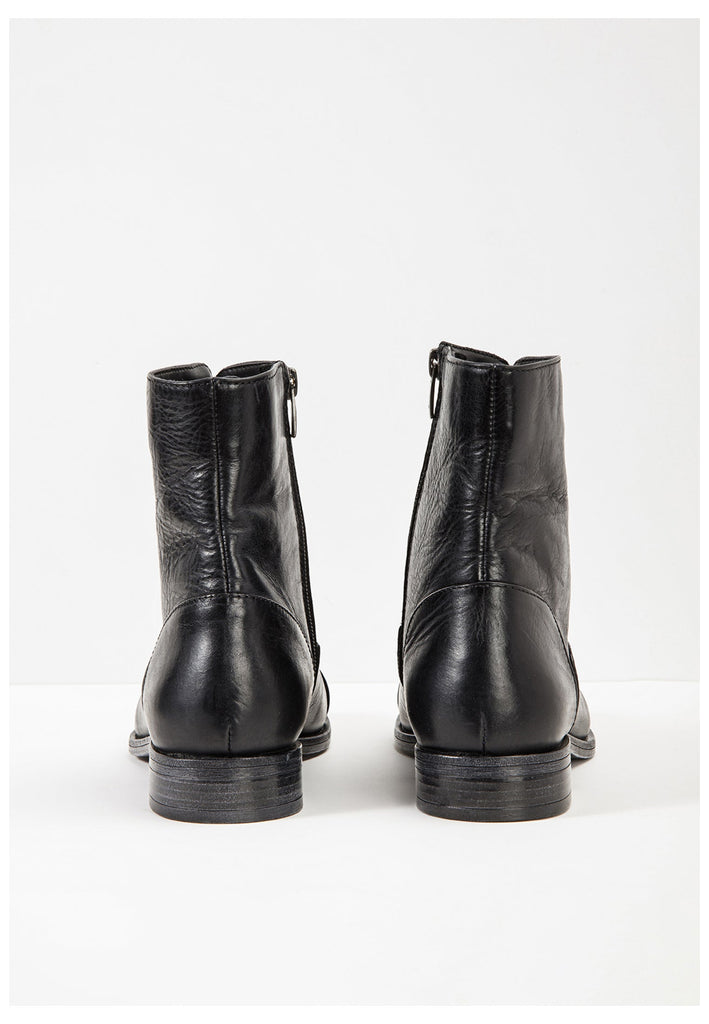 Inuovo Stiefelette Leder Schwarz