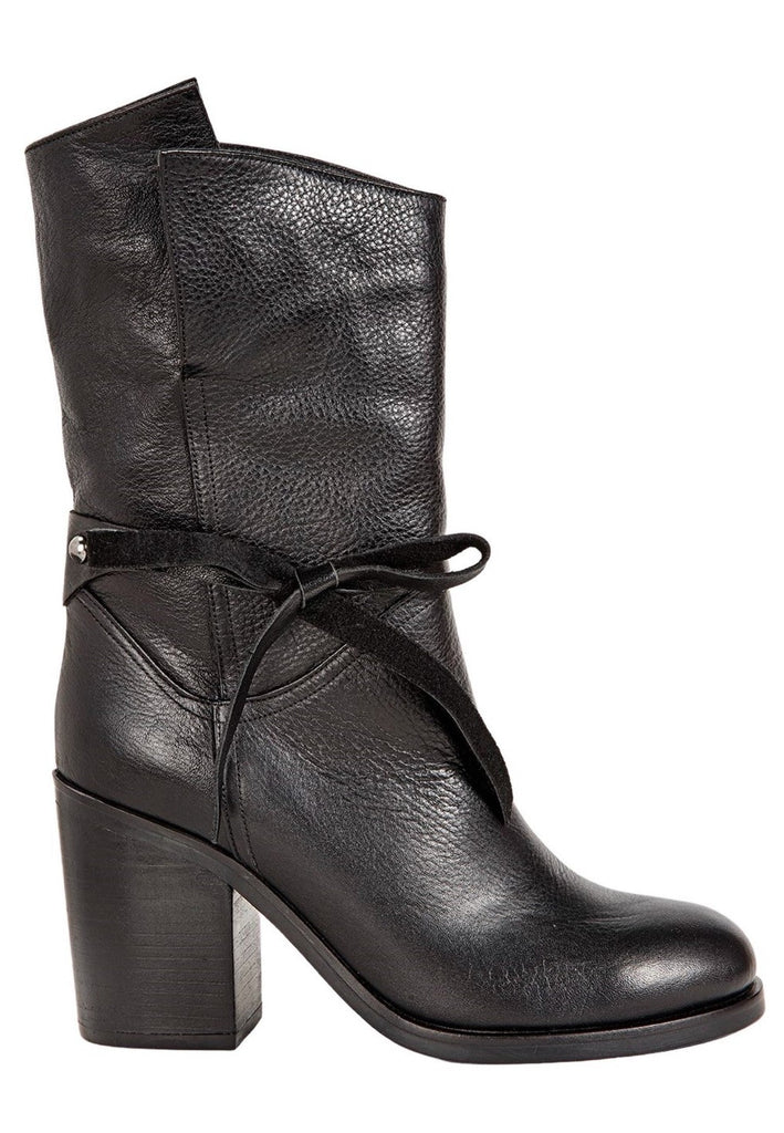 Inuovo Stiefelette Leder Schwarz