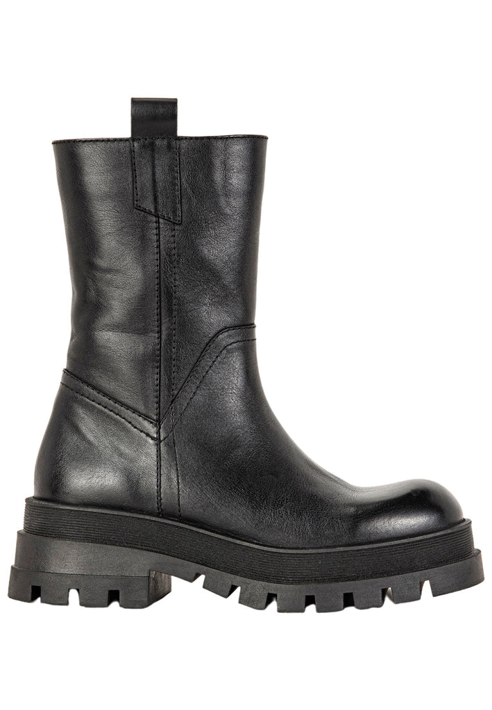 Inuovo Stiefelette Leder Schwarz